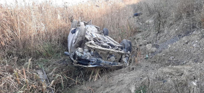 Accident tragic langa lacul Ghidighici. O masina a fost facuta zob, dupa ce s-a rostogolit de mai multe ori - GALERIE FOTO