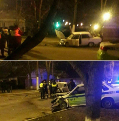 Un barbat a fost retinut dupa ce s-a urcat beat la volan si s-a lovit de o masina a politiei Un barbat a fost retinut dupa ce s-a urcat beat la volan si s-a lovit de o masina a politiei