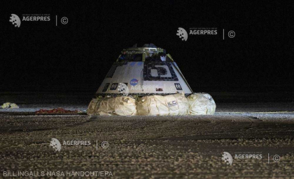 Capsula spatiala Starliner, apartinand Boeing, a aterizat in New Mexico dupa o misiune esuata Capsula spatiala Starliner, apartinand Boeing, a aterizat in New Mexico dupa o misiune esuata