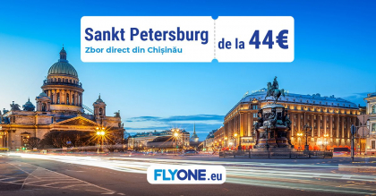 FLYONE ANUNTA LANSAREA CURSEI CHISINAU – SANKT PETERSBURG! FLYONE ANUNTA LANSAREA CURSEI CHISINAU – SANKT PETERSBURG!
