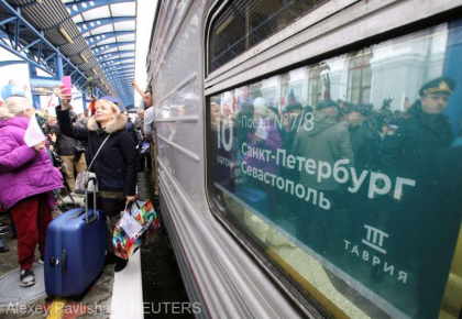Ucraina a deschis o procedura penala dupa ce primul tren rus a ajuns in Crimeea Ucraina a deschis o procedura penala dupa ce primul tren rus a ajuns in Crimeea