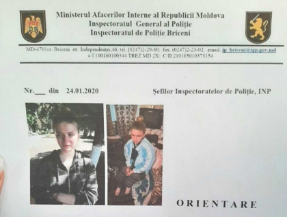 O fata de 15 ani din Lipcani - cautata de 11 zile cu disperare de rude si apropiati - FOTO