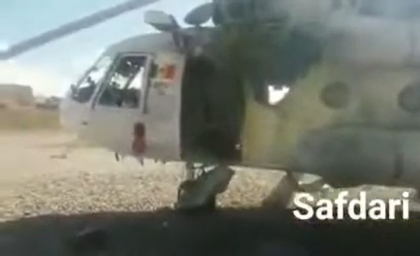 Imagini cu elicopterul unei companii din Republica Moldova atacat in Afganistan. Cum arata aparatul de zbor in urma impactului - VIDEO