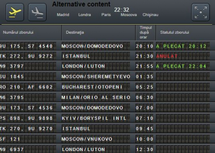 Rafalele puternice de vant creaza probleme traficului aerian. Cursa Chisinau - Istanbul, anulata Rafalele puternice de vant creaza probleme traficului aerian. Cursa Chisinau - Istanbul, anulata