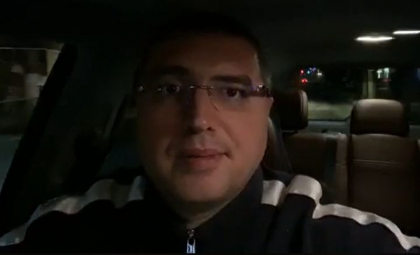 Renato Usatii, intr-un live din masina sa, fara sa aiba centura de siguranta cuplata - VIDEO