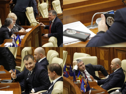 Cum au fost surprinsi deputatii la sedinta parlamentului de astazi - GALERIE FOTO