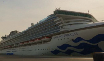Alte 67 de cazuri de coronavirus pe nava „Diamond Princess”, unde sunt inca 16 romani