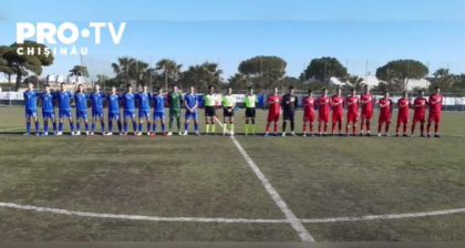 Juniorii de la Under 19 au avut parte si ei de o infrangere dramatica in finala turneului international din Italia. Nationala Moldovei a jucat contra reprezentativei din Kosovo si a incasat un gol in ultima faza a duelului 