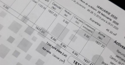 Petitie pentru recalcularea facturilor la energia termica. Oamenii sunt revoltati si cer ca autoritatile sa intervina: "La un apartament cu 46 m2 am primit factura cu suma spre achitare de 1837 lei"