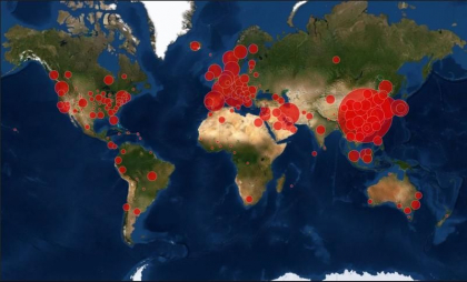 Coronavirus in lume: Epidemia a ajuns in peste 120 de tari / China a avut ieri mai putine cazuri noi decat Romania