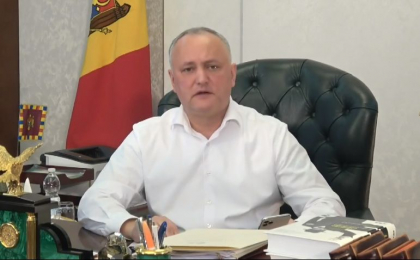 Igor Dodon, despre coronavirus: „Parca ai avut olecutaca probleme cu nasul, olecutaca ti-o trecut raceala prin tine si tu ai trecut Coronavirusul, nici nu ai stiut de lucrul acesta” - VIDEO