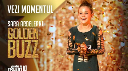 Al optulea GOLDEN BUZZ Sara Ardeleanu, pustoaica de 10 ani care l-a facut pe Mihai Petre sa planga - VIDEO Al optulea GOLDEN BUZZ Sara Ardeleanu, pustoaica de 10 ani care l-a facut pe Mihai Petre sa planga - VIDEO