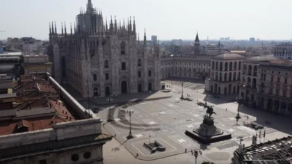 Imagini nemaiintalnite. Cum arata strazile din Milano - VIDEO