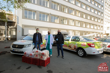  Compania ,,Meat House” a facut donatii de seturi alimentare pentru eroii din prima linie