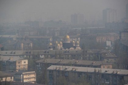 Kiev a devenit cel mai poluat oras din lume dupa incendiile de la Cernobil - GALERIE FOTO