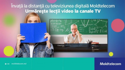 Moldtelecom sprijina proiectul municipal Educatie Online si va difuza lectii prin intermediul platformei de televiziune digitala