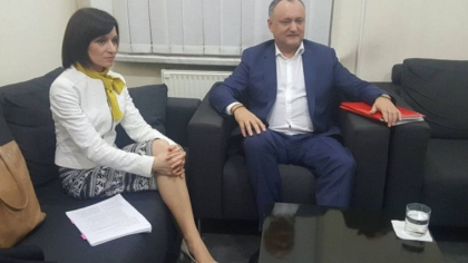 Maia Sandu, dupa ce Igor Dodon a amenintat ca de la 1 mai nu se vor plati pensiile si salariile: "Oamenii nu au nevoie de santaj, scheme si bocete"