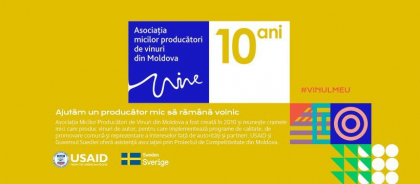 Asociatia Micilor Producatori de Vinuri din Moldova celebreaza 10 ani de activitate si inregistreaza succese remarcabile