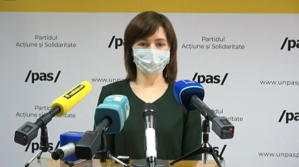 Maia Sandu: "PAS examineaza posibilitatea demiterii actualului Guvern"