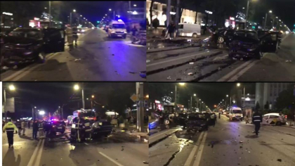 Politia vine cu detalii noi privind teribilul accident din centrul capitalei in care doua persoane si-au pierdut viata - FOTO