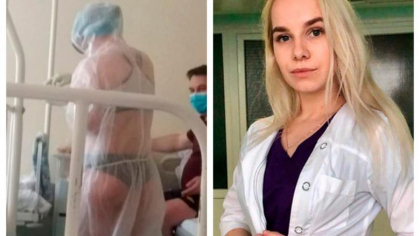 Ce s-a intamplat pana la urma cu asistenta medicala din Rusia care si-a pus costumul de protectie peste lenjeria intima Ce s-a intamplat pana la urma cu asistenta medicala din Rusia care si-a pus costumul de protectie peste lenjeria intima
