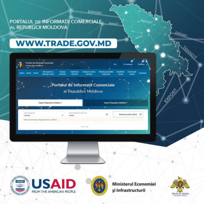 Toata informatia necesara pentru comertul extern al Moldovei, la un click distanta Toata informatia necesara pentru comertul extern al Moldovei, la un click distanta