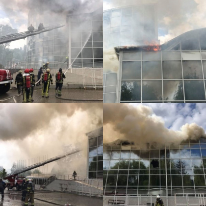 Doua ipoteze in cazul incendiului de langa Moldexpo. De la ce ar fi izbucnit flacarile - FOTO
