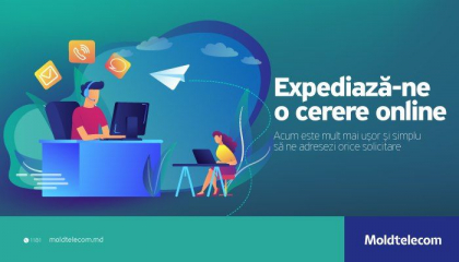 Moldtelecom a lansat “cerere online”, o functionalitate noua pentru o experienta digitalizata in gestionarea conturilor