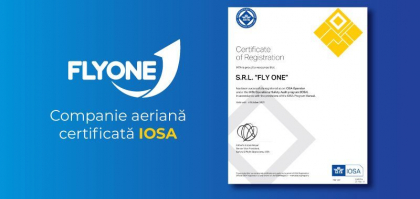 FLYONE – companie aeriana certificata IOSA 
