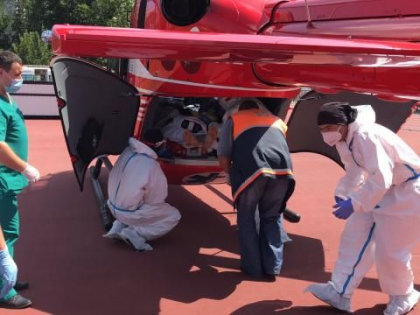 Barbat din Sangerei, transportat de urgenta la un spital din Chisinau cu un echipaj SMURD