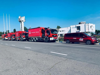Un convoi de camioane cu ajutor umanitar, pentru lupta impotriva coronavirusului, a ajuns in Moldova. De unde vine ajutorul - FOTO