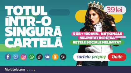 Descopera noua cartela Unite Prepay si bucura-te de 5GB + 100 min. nationale si nelimitat pe cele mai populare retele sociale  Descopera noua cartela Unite Prepay si bucura-te de 5GB + 100 min. nationale si nelimitat pe cele mai populare retele sociale