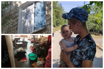 La un pas de nenorocire. Un copil de un an, mai sa cada de la etajul doi al unui bloc de locuit din Rabnita