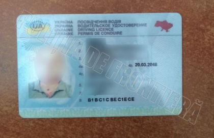 Un sofer ucrainean, oprit de politisti la punctul de trecere Giurgiulesti-Reni. Permisul de conducere s-a dovedit a fi fals