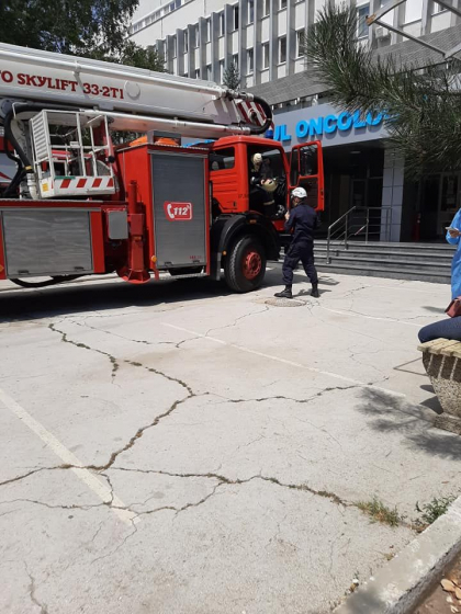 Incendiu la Institutul Oncologic din capitala. Mai multe autospeciale au intervenit la fata locului - GALERIE FOTO