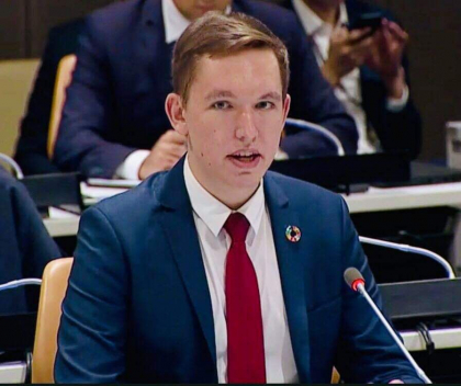 Un moldovean, numit in calitate de membru al Grupului Consultativ de Tineret si Schimbari Climatice al Secretarului general al ONU Un moldovean, numit in calitate de membru al Grupului Consultativ de Tineret si Schimbari Climatice al Secretarului general al ONU