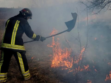 Incendiu de vegetatie la Cahul. Trei autospeciale au intervenit pentru a stinge flacarile - FOTO