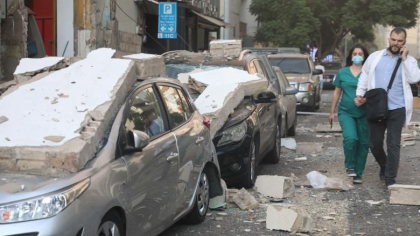  Explozie in Beirut. Imaginile aeriene filmate a doua zi dupa deflagratie arata amploarea dezastrului