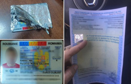 Doi moldoveni au fost retinuti de politia de frontiera, dupa ce au falsificat un act de indentitate si o revizie tehnica