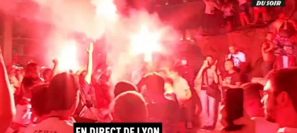 MII DE OAMENI in centrul orasului! Nebunie pe starzile din Lyon dupa calificarea in semifinalele Champions League