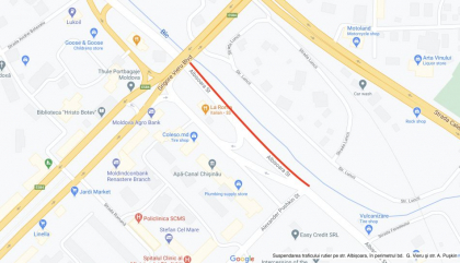 Atentie soferi! Trafic suspendat pe o strada din capitala Atentie soferi! Trafic suspendat pe o strada din capitala
