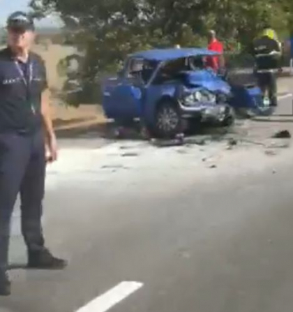 Accident tragic pe soseaua Chisinau - Cimislia. O masina - transformata intr-un bot de fiare, iar alte doua au ajuns intr-un camp in urma unui impact puternic - VIDEO