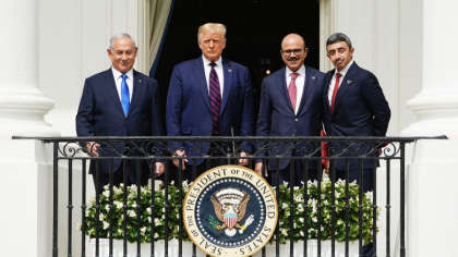 Acord istoric. Israel, Emiratele Arabe Unite si Bahrein au semnat la Casa Alba normalizarea relatiilor Acord istoric. Israel, Emiratele Arabe Unite si Bahrein au semnat la Casa Alba normalizarea relatiilor