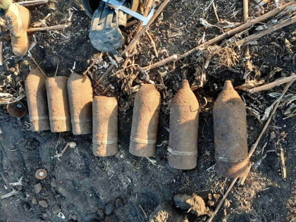 Un lot de munitii de pe timpul celui de-al Doilea Razboi Mondial, gasit la Anenii Noi - GALERIE FOTO