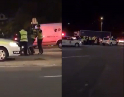 Noapte cu neliniste pe o strada din capitala. Mai multe persoane, retinute de politisti - VIDEO Noapte cu neliniste pe o strada din capitala. Mai multe persoane, retinute de politisti - VIDEO
