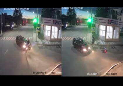 Accident pe o strada din Balti: Momentul in care un automobil loveste un biciclist - VIDEO Accident pe o strada din Balti: Momentul in care un automobil loveste un biciclist - VIDEO