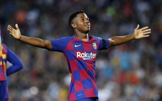 Pustiul minune al formatiei FC Barcelona, Ansu Fati, continua sa paseasca pe urmele lui Lionel Messi