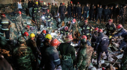 Atac cu racheta intr-un oras din Azerbaidjan. Cel putin 7 victime - FOTO