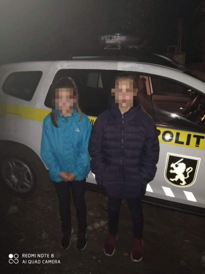 Doua minore din Hancesti, gasite de politisti dupa ce au disparut de acasa
