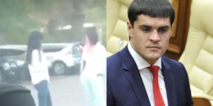 S-au luat la palme din cauza... iubirii. Doua tinere, care se presupune ca ar fi fosta si actuala iubita a lui Constantin Tutu, s-au luat la bataie in parcarea unui local din capitala - VIDEO